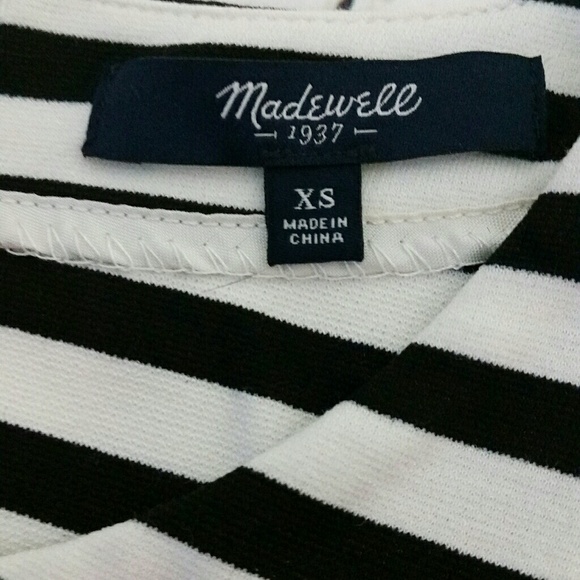 MADEWELL Afternoon stripe pleated dress XS… - Picture 6 of 6